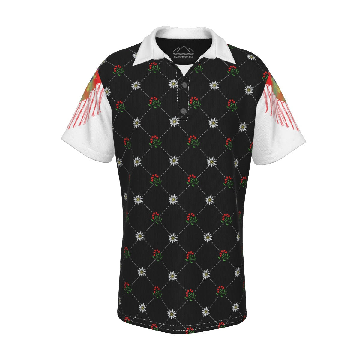 Short-sleeved polo shirt | Slovenian national costume | Men's